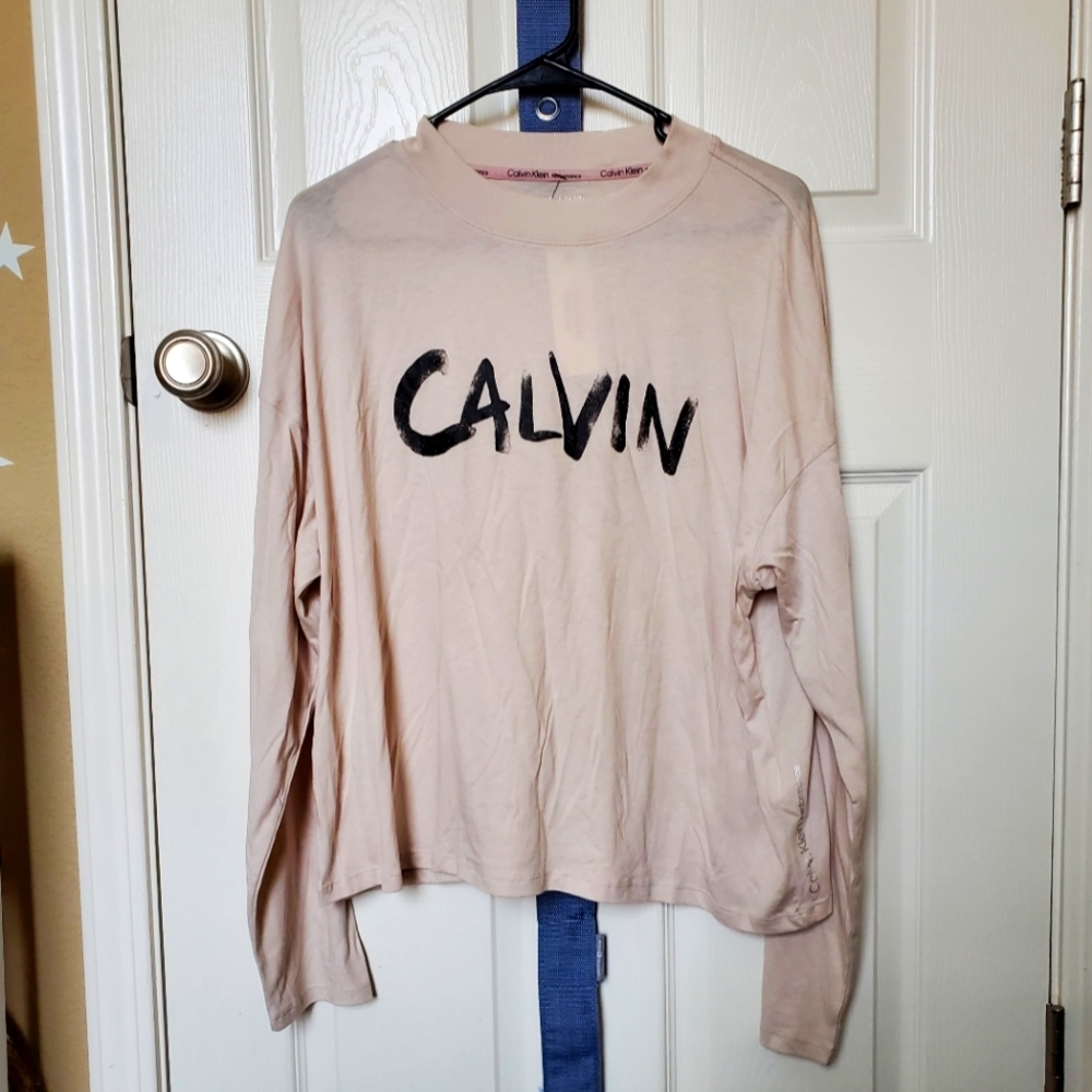 Cream Calvin Klein Performance Top